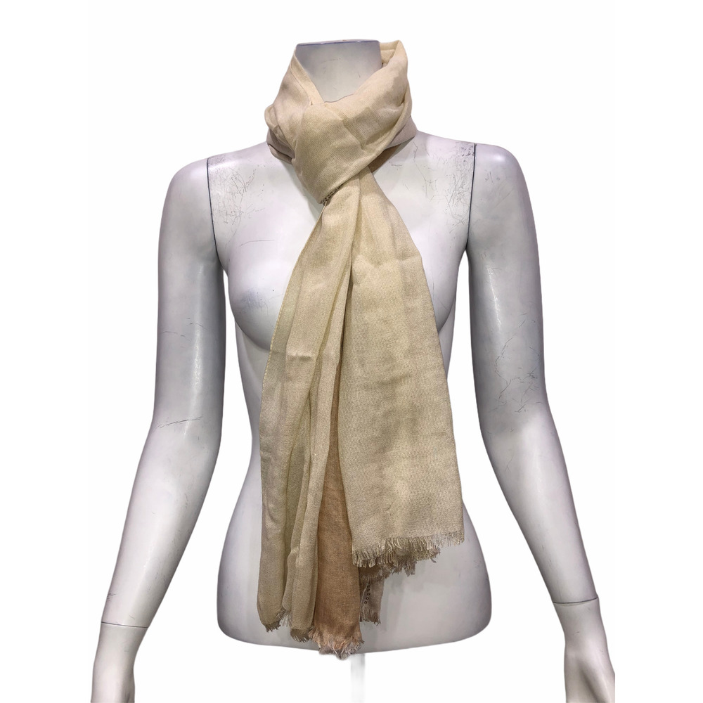 VT Luxe Womens Three Panel Wrap with Sequin and Lurex Details Ivory One Size